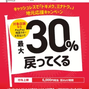 12/26まで、PayPayキャッシュバックやってます❗️のサムネイル